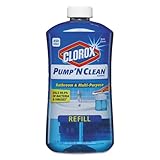 Clorox Pump 'n Clean Refill in Bathroom Cleaner, Rain Clean Scent, 24 Fluid Ounce