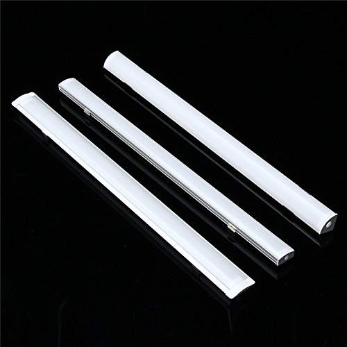 30/50cm U/V/YW Style Aluminum LED Strip Light Bar Channel Holder Cover Case End Up for LED Strip Light Lamp Light Accessory set - Thumbnail 3