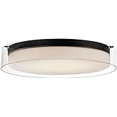 Maxim Duo - 19.75 Inch 32W 1 LED Round Flush Mount-Black Finish