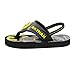 Batman Led Light up Flip Flop Beach Shoes Toddler Little Boys, Black, Medium 7-8