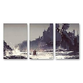 Abstract Dream Place Landscape Painting Artwork for Home...