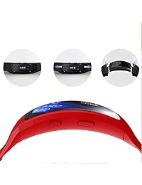 CSVK Gear Fit2 Gear Fit2 Pro Watch Band, suave silicona de repuesto accesorios correa para Samsung Gear Fit2 Pro SM R365 Gear Fit2 SM R360 deportes Fitness Smart Watch, L