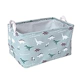 Rectangular Fabric Storage Box Collapsible Dinosaur Storage Bins Toy Storage Basket Canvas Collapsible Toy Organizer for Nursery & Kid's Toy, Gift Baskets