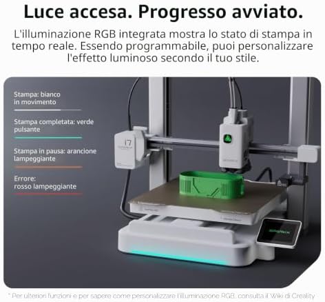 Stampante 3D Creality SPARKX i7, Modellazione 3D da foto con IA, Stampa multicolore pronta, Livellamento automatico, Stampante 3D FDM desktop per principianti (i7 Autofill Combo)
