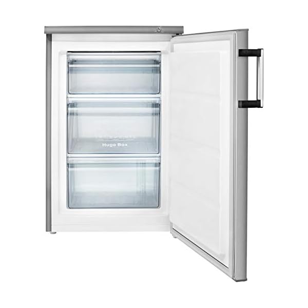 Hisense-FV105D4BC21-82-Litre-Freestanding-Under-Counter-Freezer-A-Energy-Rating-56cm-Wide-Stainless-Steel Hisense FV105D4BC21 82 Litres Freestanding Freezer, 56 × 84.5 × 57.5 cm (W×H×D), Stainless steel, Grey