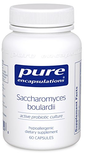 Pure Encapsulations - Saccharomyces Boulardii - Natural Probiotic to Balance Intestinal Flora - 60 Capsules
