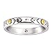 Silpada 'Varied Details' Etched Band Ring in Sterling Silver and Brass, Size 9, Size 9