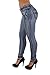 Style SF7-95159S – Colombian Design, Butt Lift, Levanta Cola, Skinny Jeans in Washed Blue Size 7