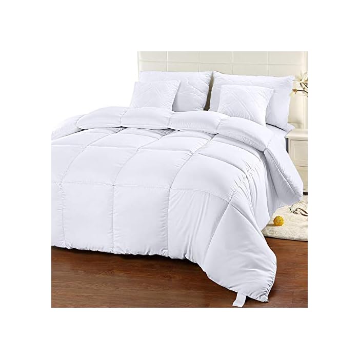 Utopia Bedding Comforter Duvet Insert Quilted Comforter with Corner Tabs Box Stitched Down
