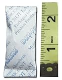 Dry-Packs Industries Silica Gel in Cotton Dehumidifier Absorbs Moisture 3 Gram 10PK, 3g, White