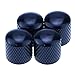 4Pcs Black Metal Guitar Control Knob Volume Tone Control Dome Knobs Guitar Bass Parts