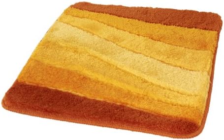 Meusch Ocean Bathroom Rug Suitable for Under-Floor Heating Saffron 55X65, WC-VORLAGE O.AUSSCHNITT multicoloured by Meusch