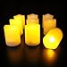 Frostfire Mooncandles - 9 Indoor and Outdoor Votive Candles with Remote Control & Timer (Batteries Included)