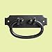 Black Drawer Pull Hepplewhite Wrought Iron Rustproof Finish 5.25 In W | Renovator's Supply