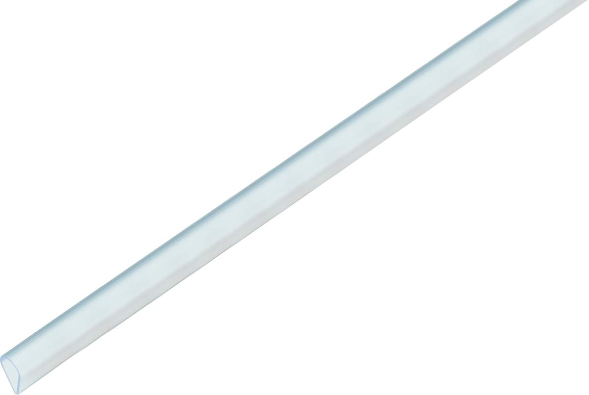 Alberts 484897 Clamp Profile, Plastic, Transparent, 1000 x 15 x 1 mm