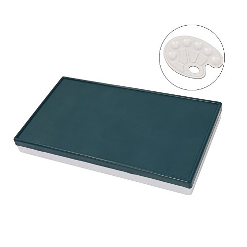 RUIVAN 36 Well Rectangular Plastic Watercolor Palette Box Watercolor