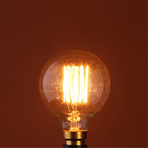 TOOGOO(R) B22 BC Bayonet 40W Filament Light Bulb Large Vintage Unique Designer old fashioned Style Squirrel Cage Edison Deco Globe G80 19 anchors 220V - Image 3