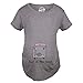 Maternity Bun in The Oven T Shirt Funny Pregnancy Announcement New Baby Tee Funny Graphic Pregnancy Tee Cool Food Short Sleeve Funny Maternity Shirts Dark Grey M