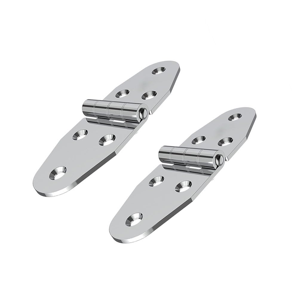 Lokatall 2Pack Folding Table Hinge, Stainless Steel Cabinet Door Folding Hinge 270 Degree Boat Door Hinge for Cupboard Table Wooden Box Furniture Kitchen Yacht Boat Machine, 120×40×2.5mm Silver