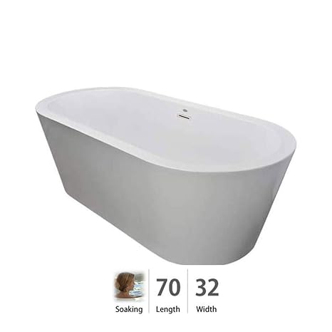 Jacuzzi Cef7032bcxxxxg Celeste 70 Soaking Freestanding