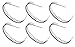 STHUAHE 6 PCS Unisex Black Metal Teeth Comb Hair Hoop Hairband Headband Hair Accessories by Beauty hair (6 Black)