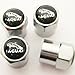 Set of 4 Jaguar Logo Chrome Tire Valve Stem Caps (Made of Metal)