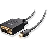 Cable Matters Mini DisplayPort (Thunderbolt&trade; 2 port Compatible) to VGA Cable in Black 10 Feet