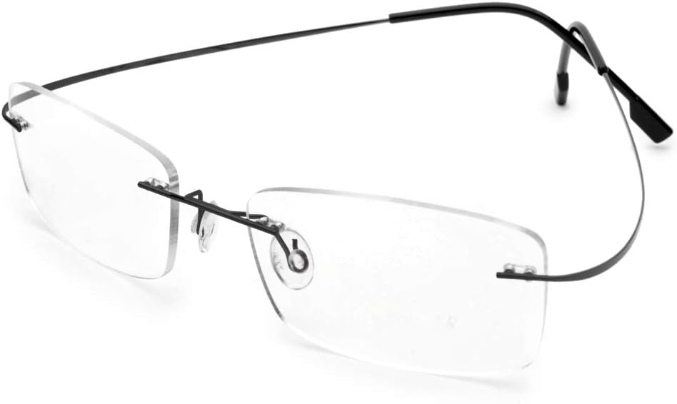Flexible Titanium Rimless Transition Bifocal Reading Glasses +1.25 Strength Men Women Photochromism Gray Readers Eyeglasses
