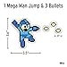 Megaman Retro Arcade 8-Bit Decals - Mega Man Sticker Vehicle Decal Sticker Laptop Decal - All Weather Proof Vinyl Stickers Licensed Capcom Decals