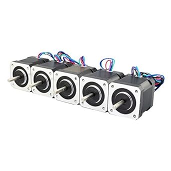 STEPPERONLINE 5PCS Nema 17 Stepper Motor Bipolar 2A 84oz.in 48mm 4-lead