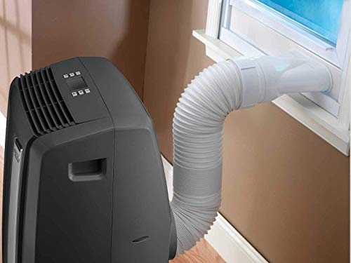 DeLonghi 4-in-1 Portable Air Conditioner, Dehumidifer, Heater & Fan + Arctic Cool Quiet Mode with Remote Control & Wheels, 500 sq. ft, Large Room, Black