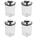 OXO Good Grips Steel POP Small 0.9 Quart Square Container (Set of 4)