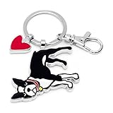 Marc Tetro Dog Keyrings (Boston Terrier)