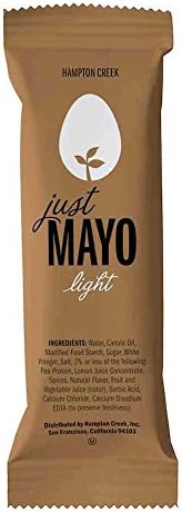 Just Mayo Original Light Mayonnaise, 0. 38 Ounce -- 210 per case.