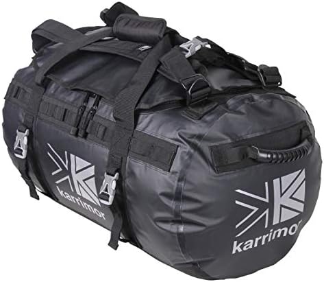 Karrimor Duffle Bags 40L/47L/65L/70L/90L Carryall Holdall Barrel Bag Kitbag H:36 x W:75 x D:30 (cm) 70 Litre - Black
