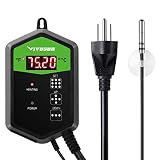 VIVOSUN Digital Heat Mat Thermostat Temperature Controller 40-108 &ordm;F for Seedlings, Germination, Rooting, Fermentation and Reptiles