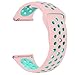 NO1seller Top Bands Compatible for Fitbit Versa Small Large, Soft Silicone Sport Strap with Ventilation Holes Replacement Wristband for Fitbit Versa Fitness Smart Watch Women Men