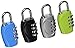 HTThe Ultimate 4 Digit Combination Padlock Set - Set Your Own(Not TSA Approved Lock) (4 Pack Multi-color)
