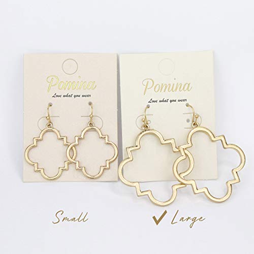Pomina Sandblasted Quatrefoil Hoop Earrings Gold Innovatis Suisse Ch