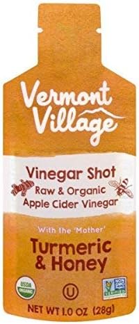 Vermont Village Organic Apple Cider Vinegar Shot - Turmeric & Honey (144 shots)