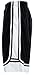 ChoiceApparel Mens Two Tone Training/Basketball Shorts with Pockets (S up to 4XL) (L, Black)