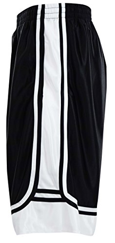 ChoiceApparel Mens Two Tone Training/Basketball Shorts with Pockets (S up to 4XL) (L, Black)