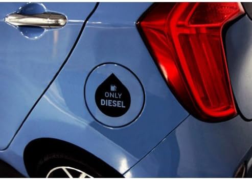 Detailpart Rear Diesel Oil Hole Decal Sticker 100mm Small 1-pc Set For Universal Car Fit