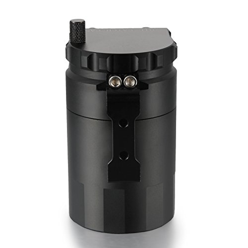 Dromedary Polish Baffled Universal Aluminum Oil Catch Can Reservoir Tank Black - Thumbnail 5