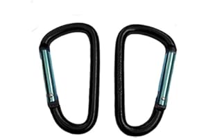 Heavy Duty Aluminum Carabiner D-Ring Locking Key Security Camping Climbing Hiking Keychain Black 1pc Practical Treatment
