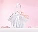Lillian Rose White Elegant Large Satin Flower Girl Basket (FB403 W)