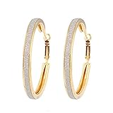 Clearance Deal! Hot Sale! Earring, Fitfulvan 2018 Women Alloy Grind Arenaceous Annulus Dangle Earings Eardrop Jewelry (Gold)