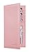 Toughergun Vegan Leather Checkbook Cover For Men & Women Card Holder Wallet RFID Blocking (pebble pink)