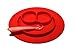 Silicone Kids Placemat with spoon, Food mat, Table Suction, Fits Most Highchair Trays, Dishwasher, Microwave Safe, FDA Approved BPA Free (Red)