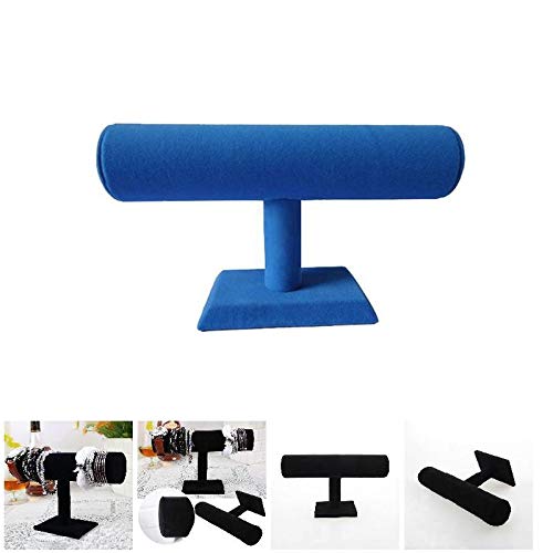 Goulian Fluwelen Armband Houder Stand, Bangle Ketting Ketting Horloge T-Bar Draagbare Organizer voor Rack Sieraden… - Afbeelding 3